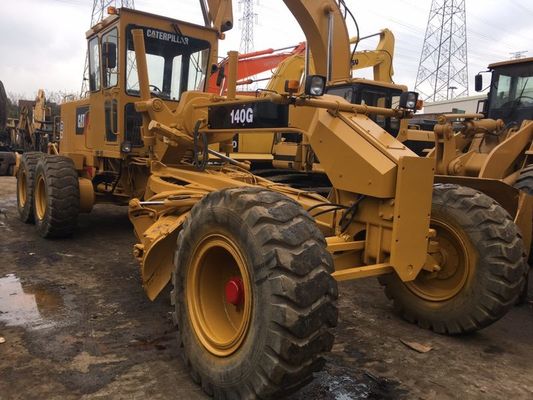 Wheel Manual Used CAT Motor Grader  140G With Ripper Triple Tine