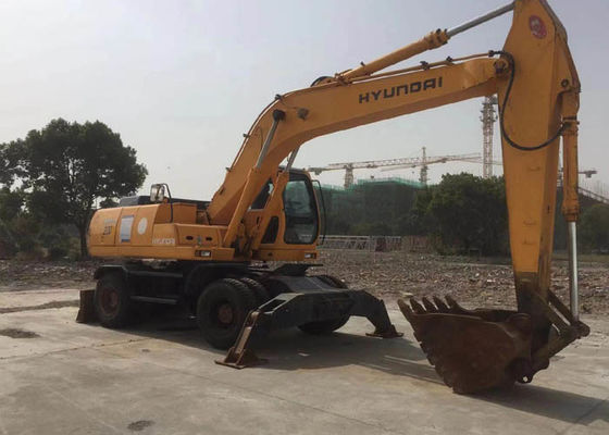 Original Korea Second Hand Wheel Excavator Hyundai 220 Weight 21800kg