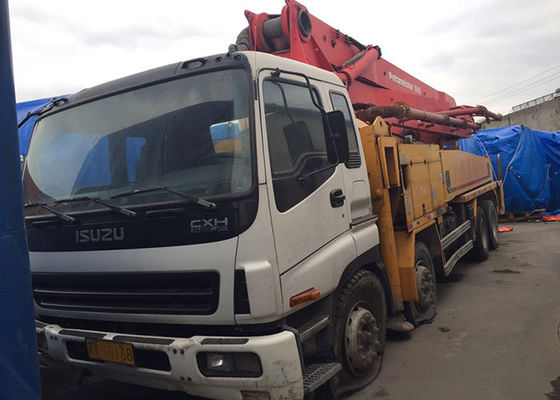 Gele Putzmeister 42m de Vrachtwagen van de Tweede Hand Concrete Pomp met Isuzu-Chassis
